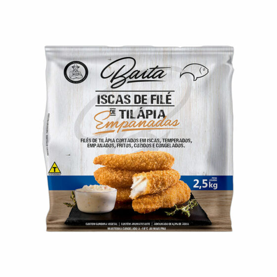 Iscas de Filé de Tilápia 2,5kg Fenix