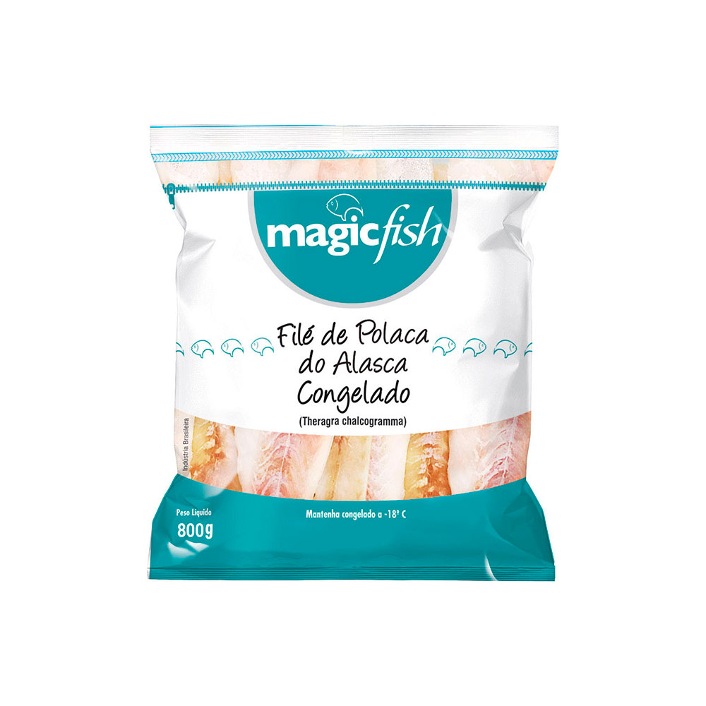 O Filé de Polaca da Magic Fish é um peixe de carne branca, com sabor suave e textura delicada. Com um teor baixo de gordura, oferece vitaminas A e D e é rico em Ômega 3. Versátil, pode ser utilizado para o preparo de dos mais deliciosos pratos.
